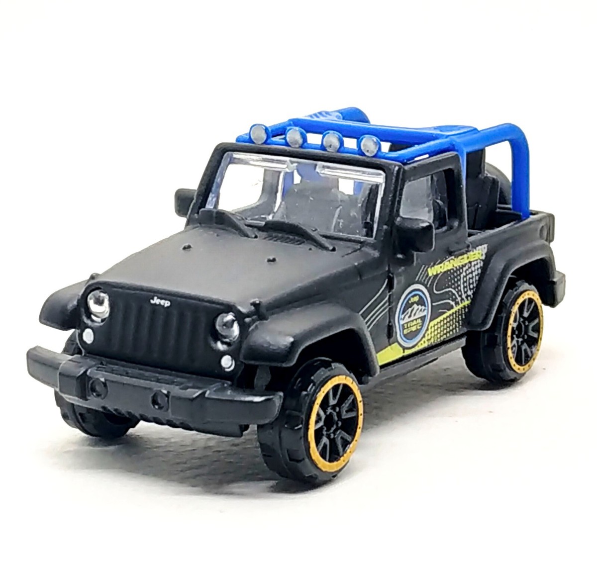 Jeep Wrangler 4x4 ミニカー Majorette Jeep Wrangler Rubicon - Jeep Trail Spec - Black 1