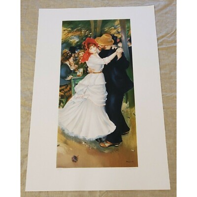 Dance at Bougival Renoir Art Print LE Lithograph Estate Signed