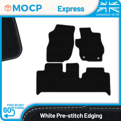 Express with White Pre-Stitch Trim Car Mats to fit Mitsubishi Space Wagon 199...
