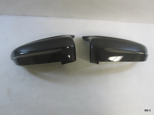 Genuine OEM BMW 51162446822 51162446821 Carbon Fiber Side Mirror Covers Pair