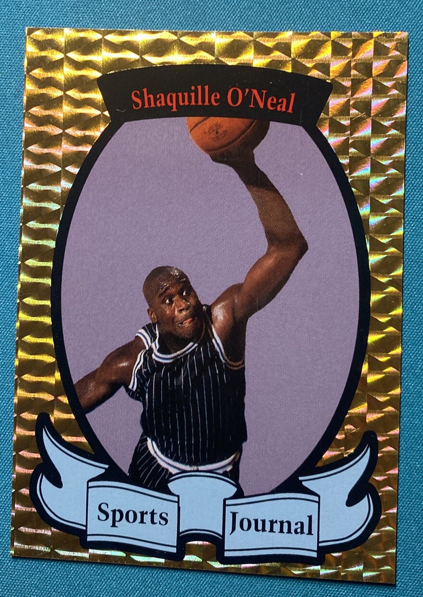 Shaquille O'Neal SHAQ Sports Journal Gold Foil Promo Oddball
