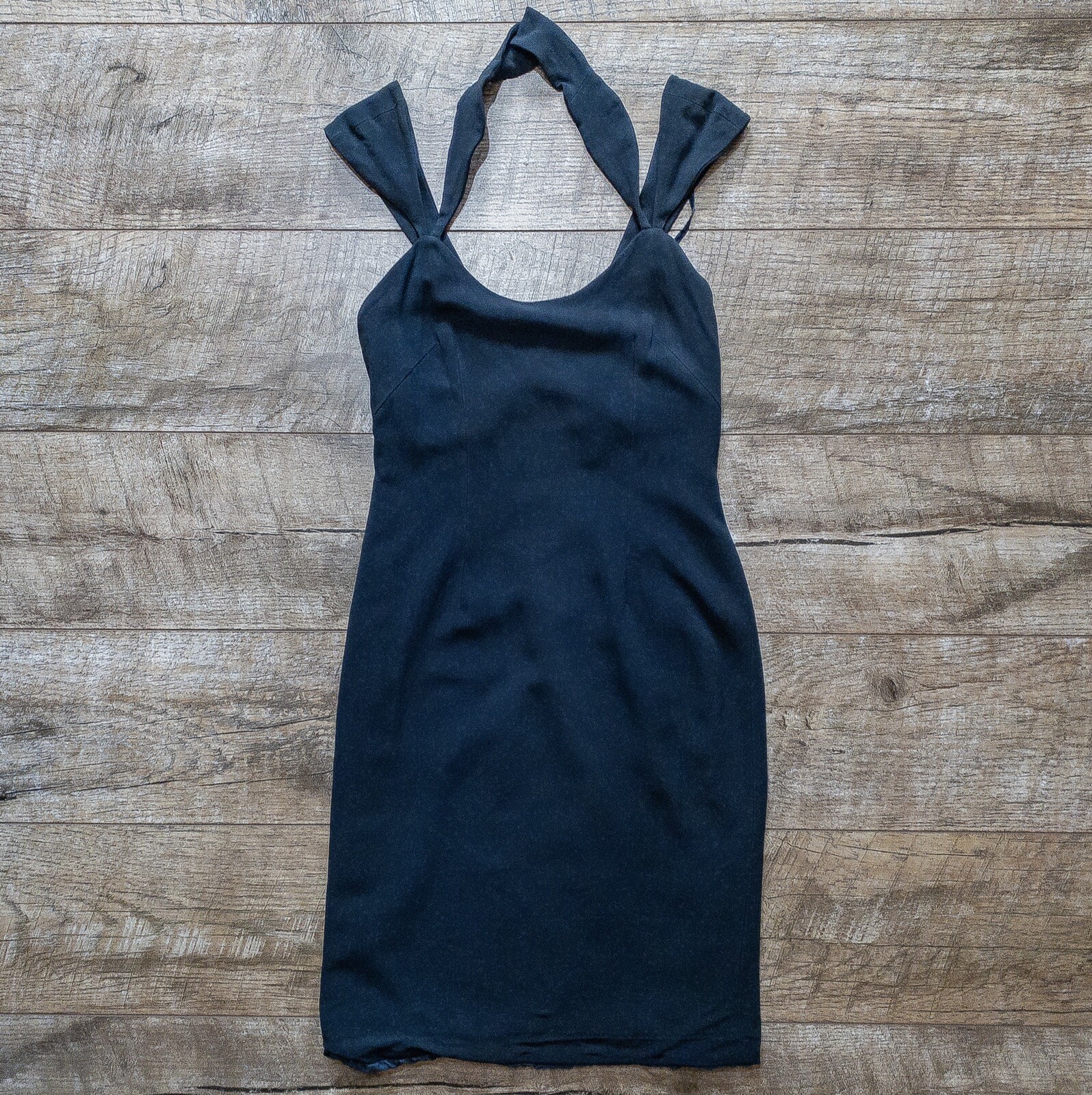 Balenciaga, Abito Balenciaga Le Dix blu navy vintage donna Parigi made in France