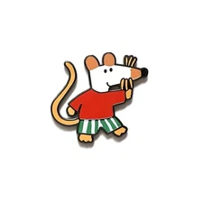 “Maisy Mouse” Nostalgic Book Cartoon Enamel Pin