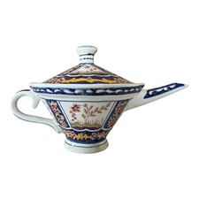 Antique Faience Quimper Pottery Lidded Invalid Feeder