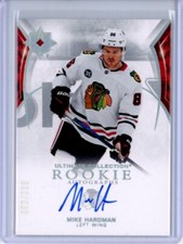 2021-22 Ultimate Collection #132 Mike Hardman RC AUTO /299 - Chicago Blackhawks