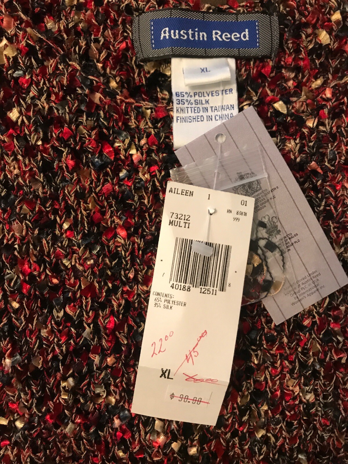 NWT Austin Reed Women’s Sleeveless Sweater Rag Knit Top Size XL ...