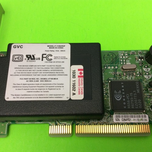 Dell Dimension 4500S PC Computer 56K PCI Modem Card CN-01K636 F-1156I/R2F Gvc - Picture 2 of 4