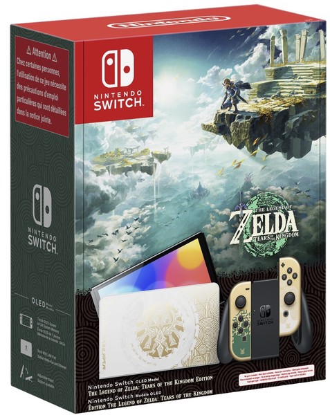 NINTENDO SWITCH OLED LIMITADA THE LEGEND OF ZELDA TEARS OF THE KINGDOM