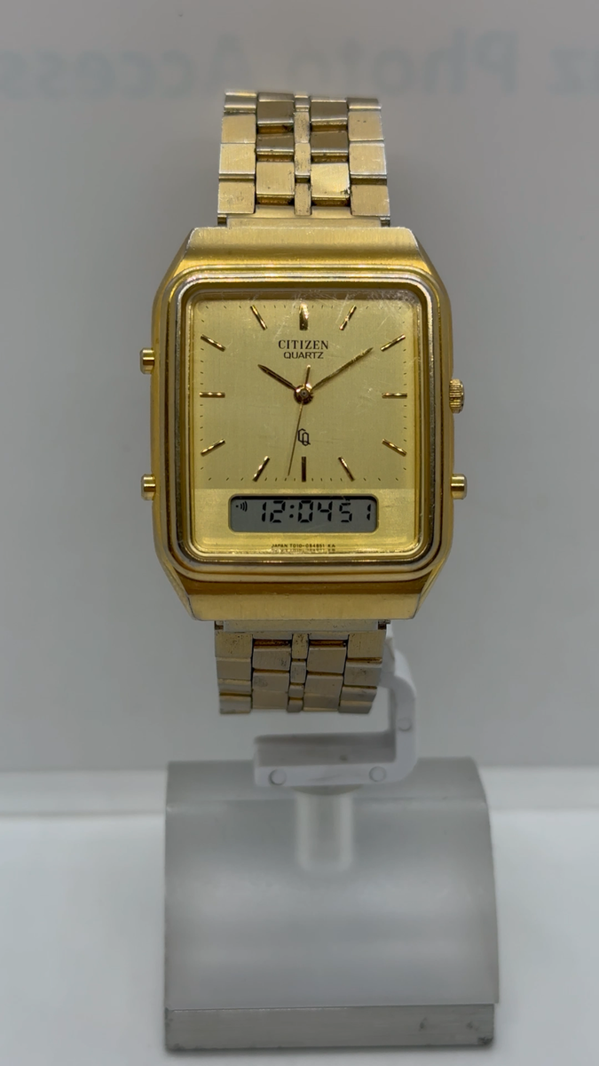 Citizen T010-086589 Vintage Watch Alarm Chronograph Japan Digi-Ana