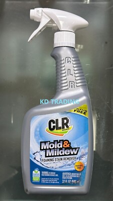 CLR Mold & Mildew Clear Bleach-Free STAIN REMOVER w/ Foaming Action Spray 32oz