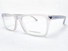 NEW Emporio Armani EA3071 5532 Mens Matte Grey Rectangle Eyeglasses Frames 55/18