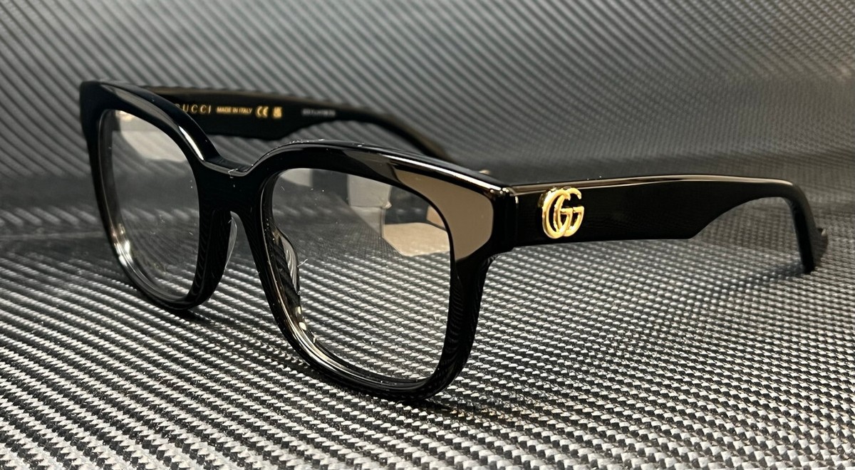 GUCCI スクエアフレムメカネ GG0958O 004 Gucci Eyeglasses Women's GG0958O 004 Black 52-18-145mm