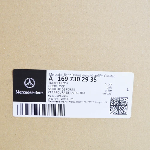 NEW MERCEDES-BENZ A W169 REAR LEFT DOOR LOCK A1697302935 GENUINE - Picture 1 of 12