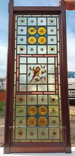 Hand painted leaded stained glass window A1618b. DELIVERY POSSIBLE!