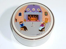 VILLEROY & BOCH NAIF 4" PORCELAIN VANITY TRINKET KEEPSAKE BOX – LAPLAU 5