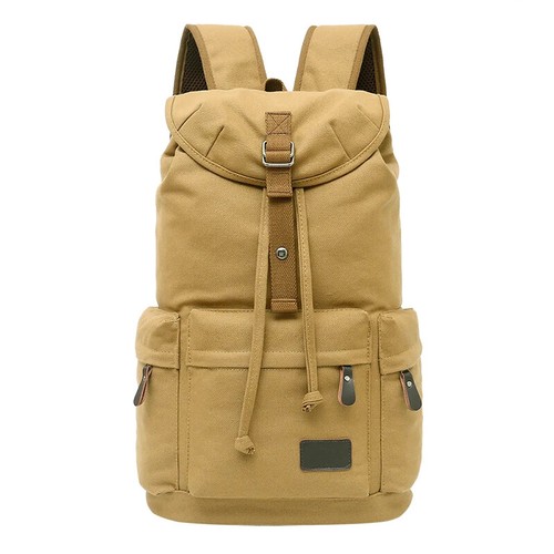 20L Canvas Backpack Men Laptop Casual School Bag Teenagers Boys Men Rucksack - Picture 12 of 27