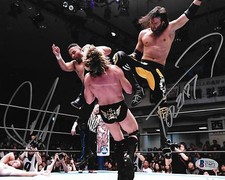 Rocky Romero & Trent Beretta Signed 8x10 Photo BAS COA New Japan Pro Wrestling K