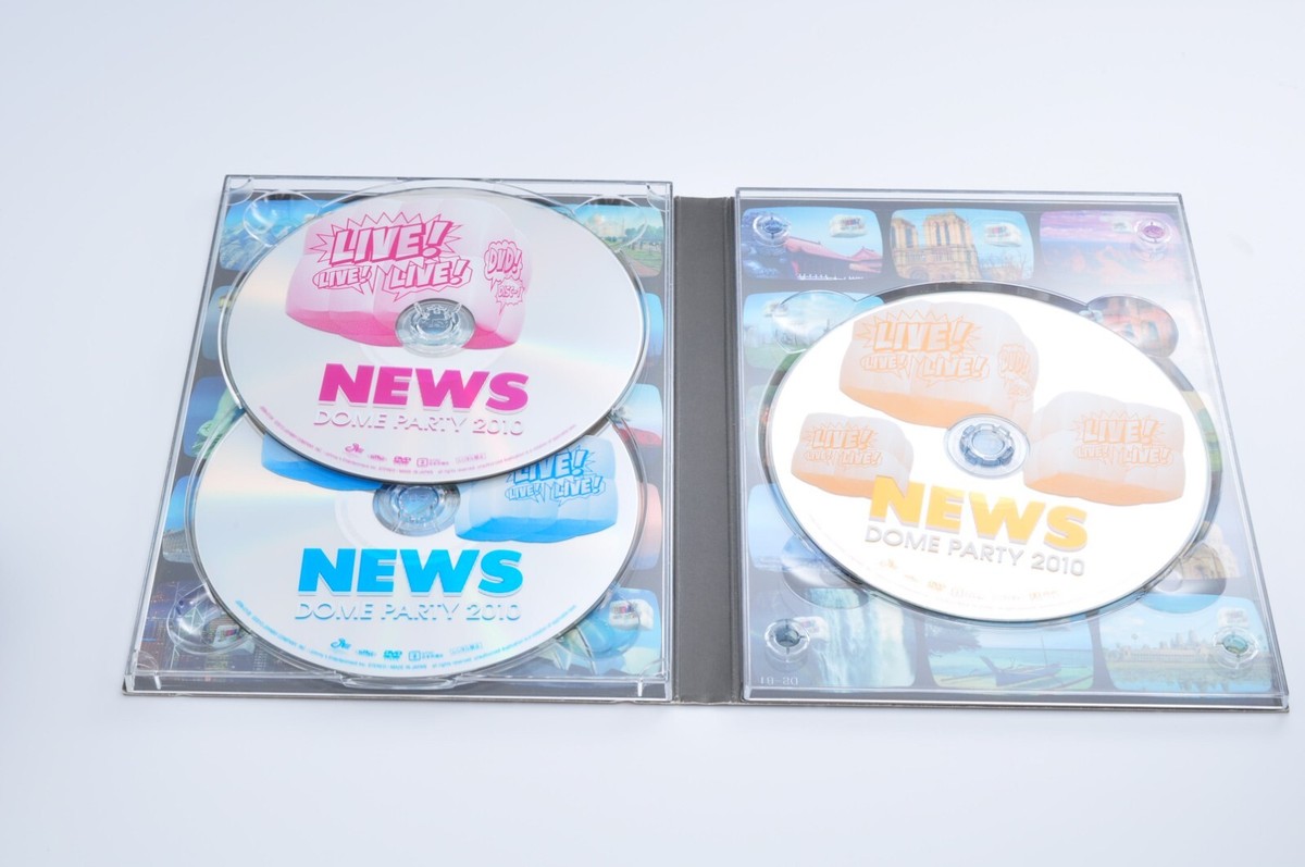NEWS Dome Party 2010 Live Japan Limited 3 DVD used photobook