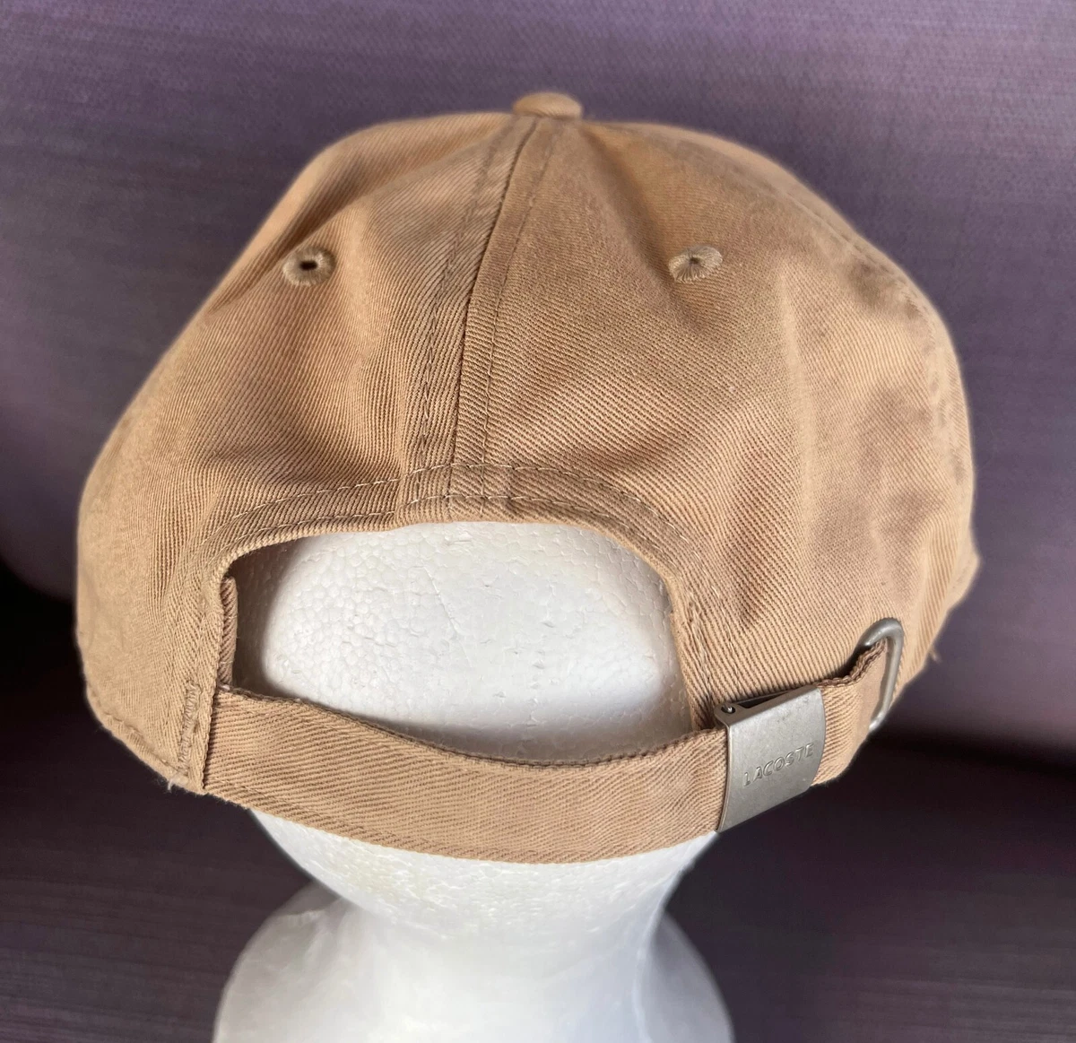 AUTHENTIC Supreme x Lacoste LIVE Hat/Cap Beige/Tan izod green RK8658 | eBay