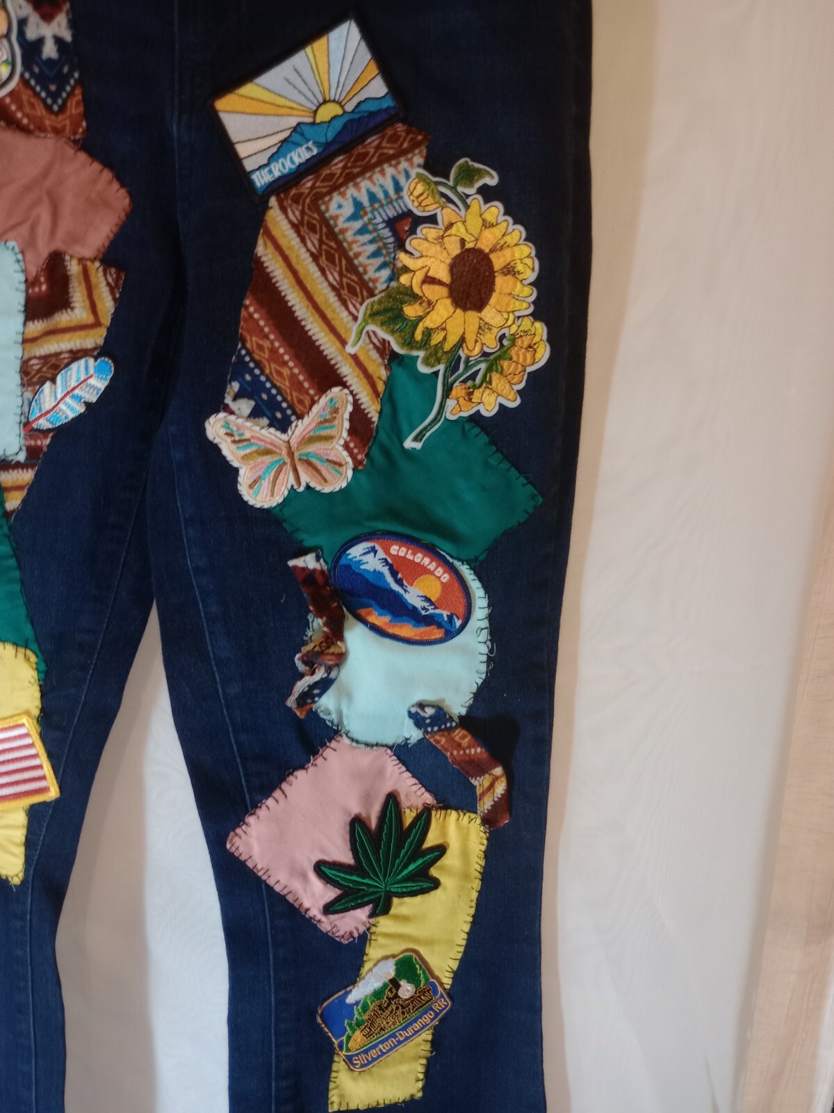 Patchwork Seven Jeans Boot Cut Size 12 - image 2