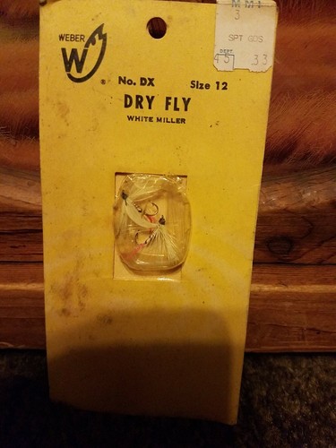 mugnaio vintage weber mosca secca bianco n.dx taglia 12 - Foto 1 di 2