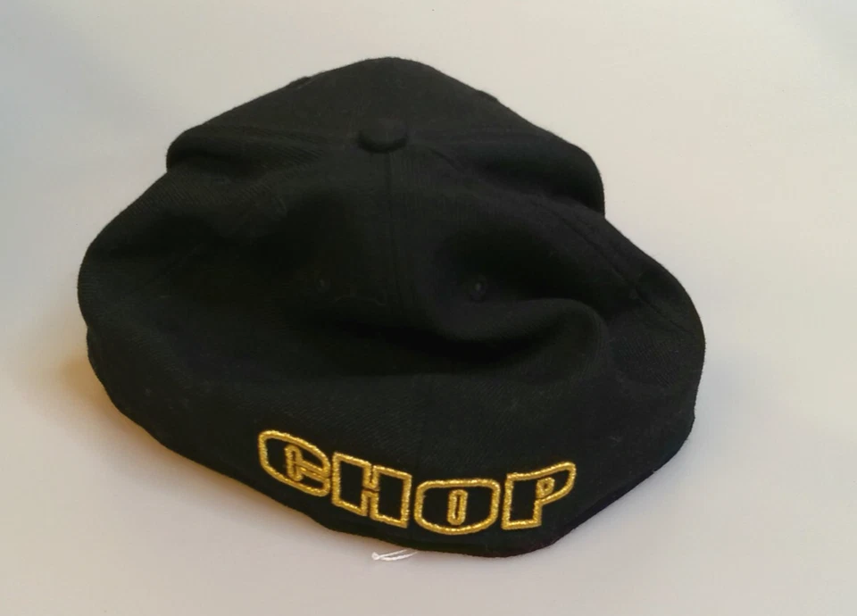 New Era 59 Fifty Frank’s Chop Shop NYC Fitted Hat Size 7 3/4  Black Razor Quote - Image 3 of 4