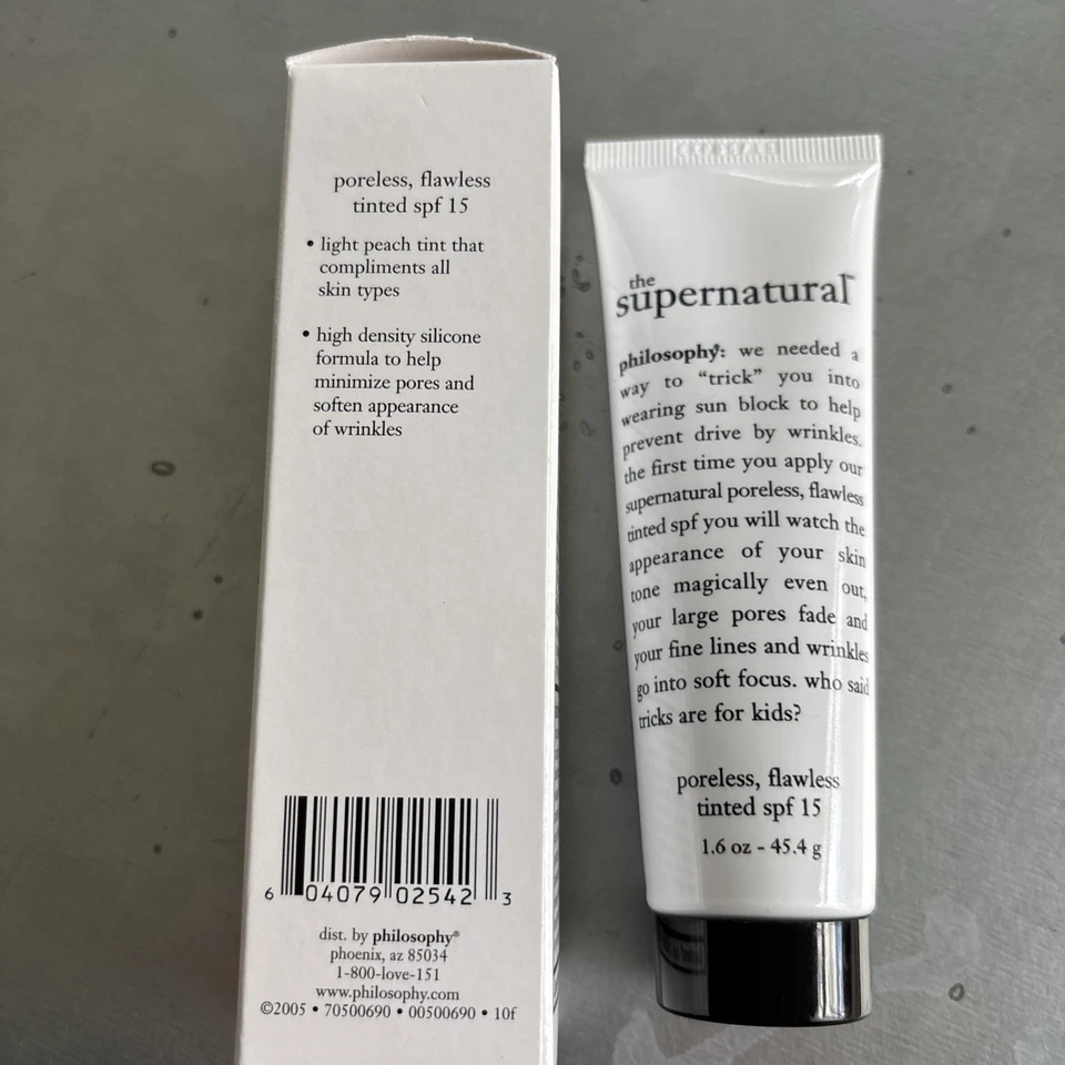 Philosophy THE SUPERNATURAL Poreless Flawless Lt Peach Tinted SPF 15  Sunscreen - Image 4 of 4