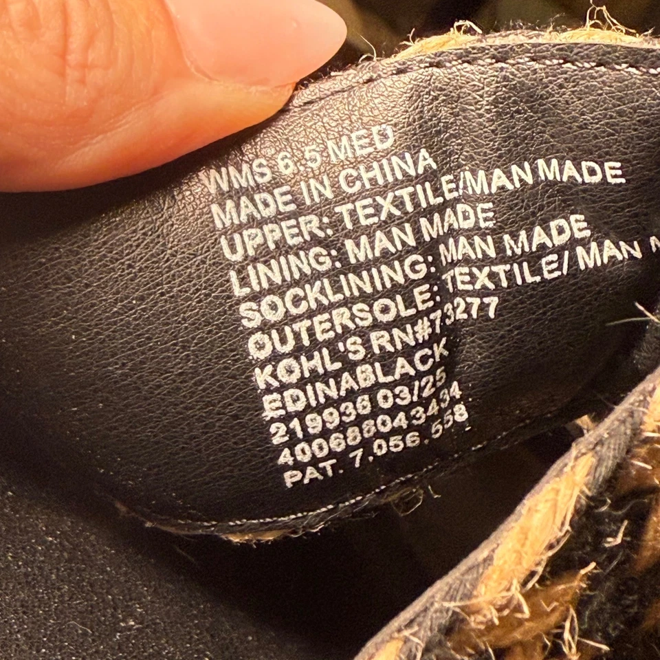 Sandalias alpargata plataforma en zigzag SONOMA elegantes cómodas playa verano 6,5 Foto 2 de 4