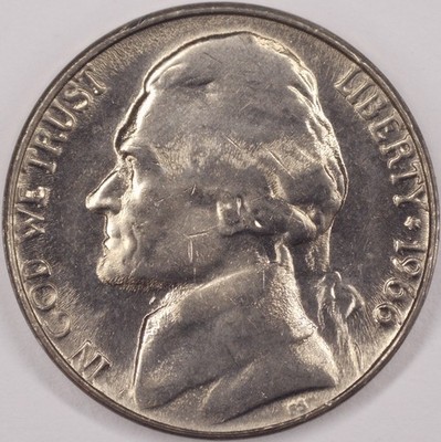 United States 1966 5 Cents Jefferson Nickel KM#192 Copper-Nickel