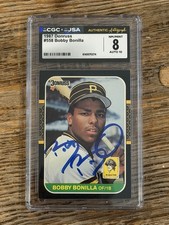 1987 Donruss - Bobby Bonilla #558 (RC) CGC 8 Auto 10