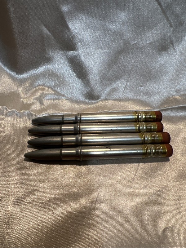 Lot of Four Silver Bullet Pencils Vintage