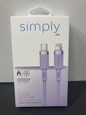 USB-C To 8pin Cable 4ft Quick Charging Fast Data Sync Iphone Purp MFi-Certified