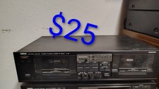 Yamaha K-40 Stereo Double Cassette Deck Dolby NR Tape Counter Record/Playback