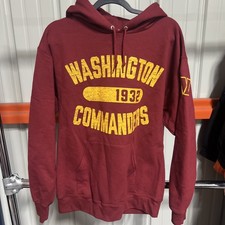 NEW Mens M Champion NFL Washington Commanders Hoodie Classic Hooded Sweatshirt