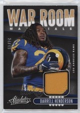 2019 Panini Absolute War Room Materials Prime 24/49 Darrell Henderson 08fz