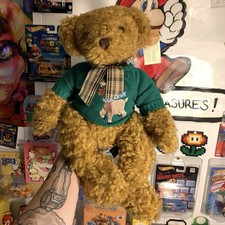NEW Russ Bears From The Past Plush Green Reindeer Sweater