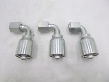 3 Pack Parker 1/2" JIC Female 90° Elbow Hydraulic Hose Fitting 13943-8-8