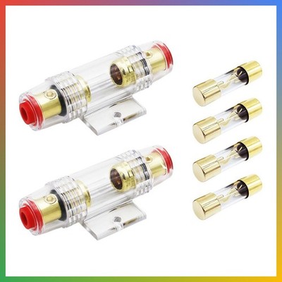 AGU Fuse Holder Inline 100A for 4 6 8 10 AWG Wire Audio Marine Solar 2 Pack