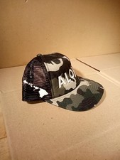 Hurley ALOHA Snapback Hat Cap Green Camouflage Camo Mesh Back Trucker YOUTH Adj.