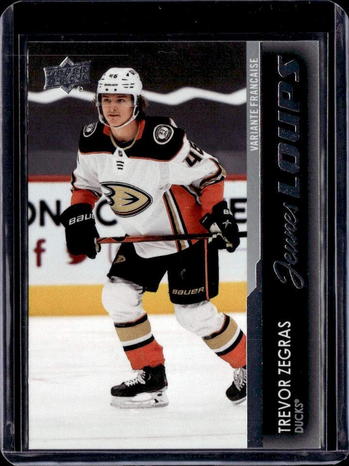 2021-22 Upper Deck Trevor Zegras (Young Guns-French) #232 Anaheim Ducks (A)