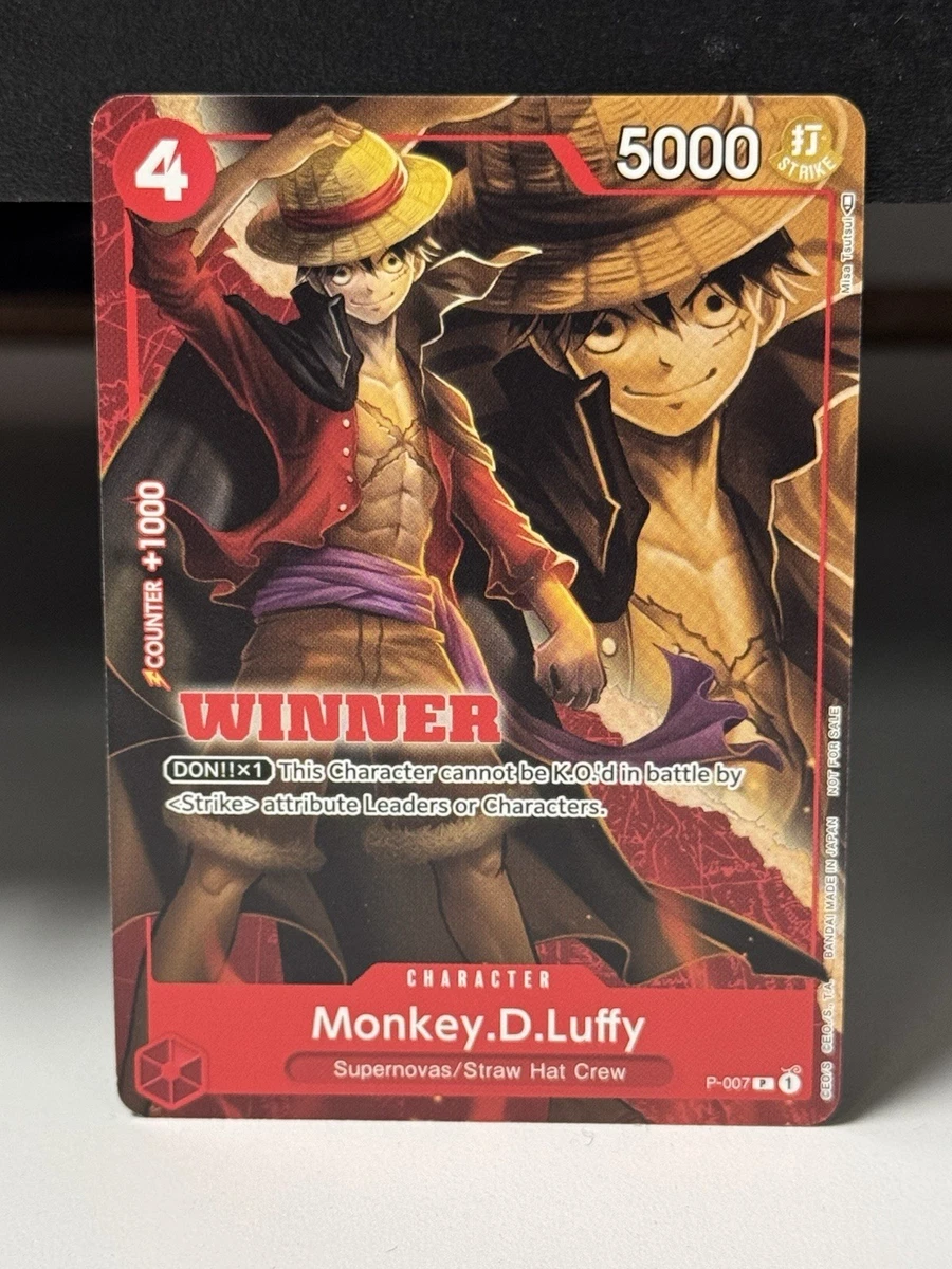 Monkey.D.Luffy-P-007 P-007 One Piece Promotion Cards for sale | eBay