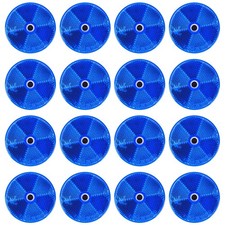 16 Pack Front round Reflector for Driveway Fence Gate Posts Trailers Safety Refl