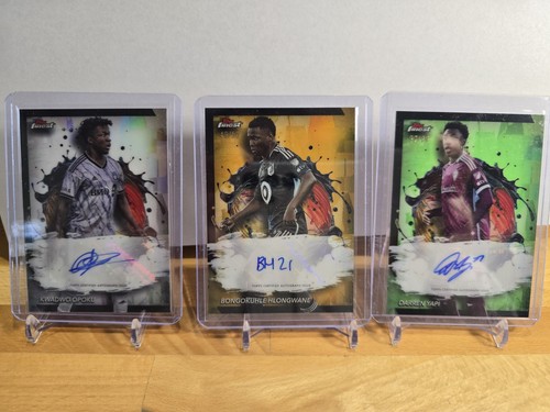 2024 Topps Finest MLS Autograph Lot /3 Cards /50, /99
