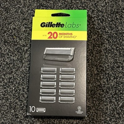 Gillette Labs Rasierklingen 10er Pack Original Herren Nachfüllkassetten UK