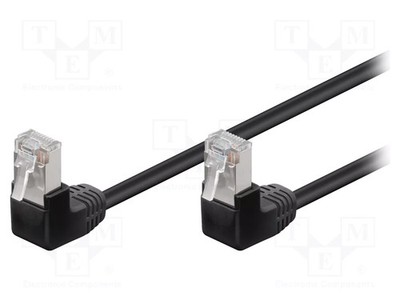 RJ45-Stecker, abgewinkelt, unten,beiderseitig Patch cord
