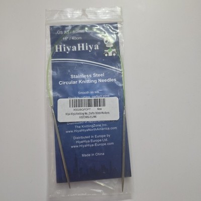 HiyaHiya 16'' Stainless Steel Circular Knitting Needles US Size 2.5