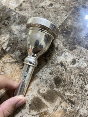 Vincent Bach 18 Silver Plated Tuba Mouthpiece 4'' Length, 1 3/4'' Diameter
