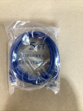 10-Pack Lot 5ft Blue Cat6 UTP Patch Cables, 550MHz, NEW