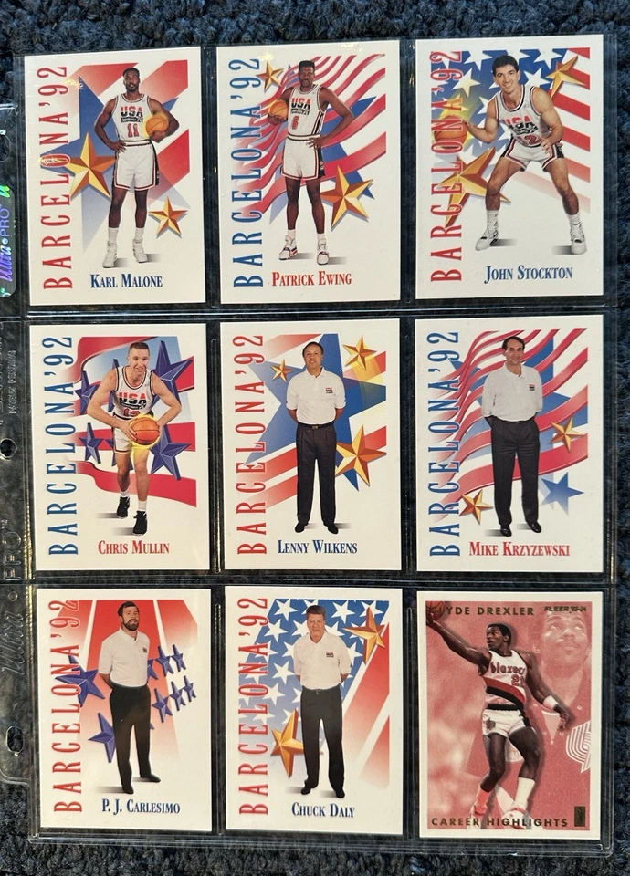 Juego Michael Jordan Juegos Olímpicos Barcelona 1992 “Dream Team” Plus 1990 Set... 29 Cartas Foto 3 de 4