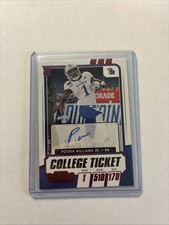 Bucher Williams Junior Rookie Auto College Ticket 2021